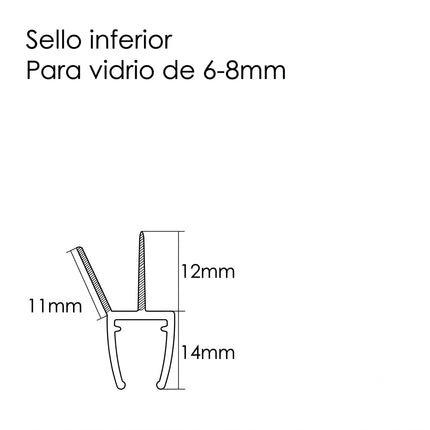 Sello Transparente Inferior 6-8mm B006A 1210-ZJ