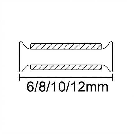 Sello Adhesivo Para Vidrio 6-12mm BP01