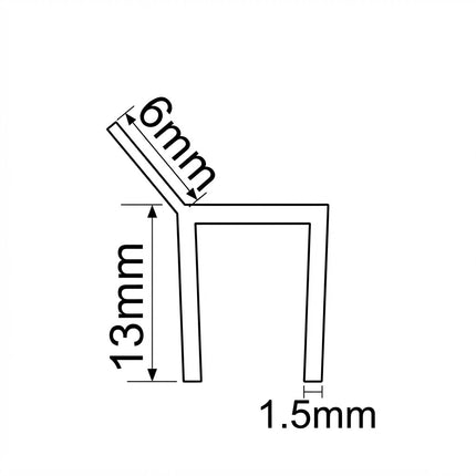 Sello Transparente Angular 10 12mm B005-JH