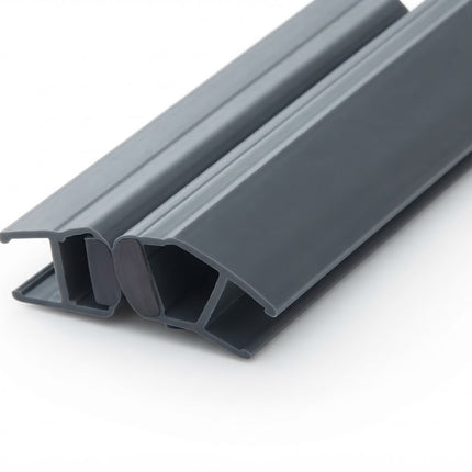 Sello De Clip Corto 135° Para Vidrio Gris B008XV B008XNWK