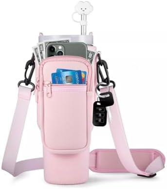 Funda para Termo Stanley, Protector para Botella de Agua Stanley de 40oz, con Cierre y Bolsa Externa
