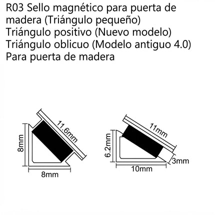 Sello Magnético Para Puerta Madera B008DGX