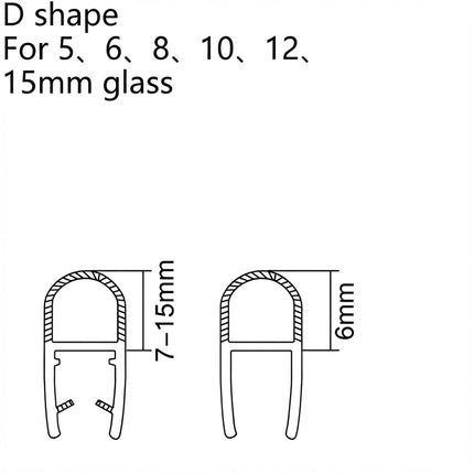 Sello Forma D 5 6 8 10 12 15mm B007