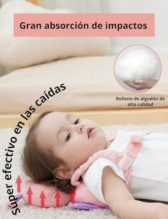 Almohada Protectora Para Bebes Niños Antigolpes Anticaídas Mochila acojinada