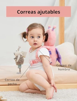 Almohada Protectora Para Bebes Niños Antigolpes Anticaídas Mochila acojinada