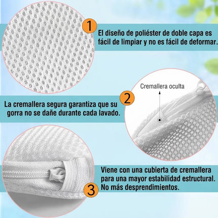 Bolsa Lavado Para Gorras Protector Antideformación Cachuchas