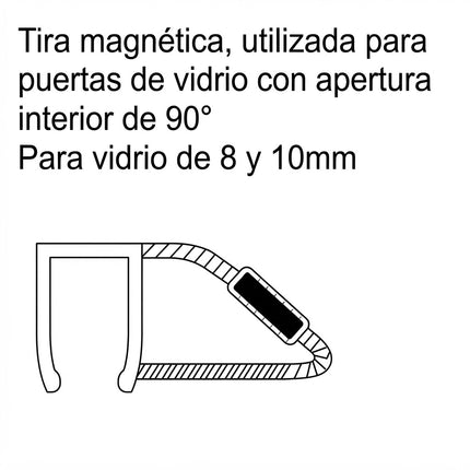 Sello Magnético 90° 8 10mm B008NF