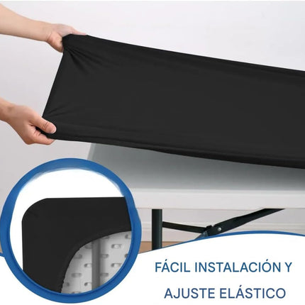 Mantel Elástico Ajustable para Mesa Rectangular para Eventos Fiestas