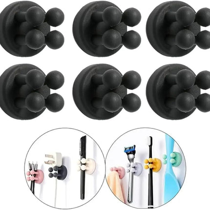 Soporte de Silicona para Cepillo de Dientes Gancho Adhesivo Impermeable Multifuncional