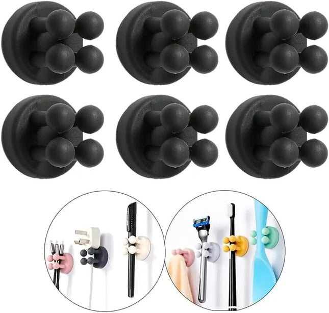 Soporte de Silicona para Cepillo de Dientes Gancho Adhesivo Impermeable Multifuncional