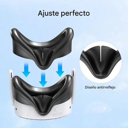 Kit Protector para Meta Quest 3S Cubierta de Lentes y Controladores Grip Antideslizante