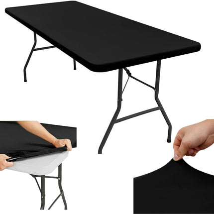 Mantel Elástico Ajustable para Mesa Rectangular para Eventos Fiestas