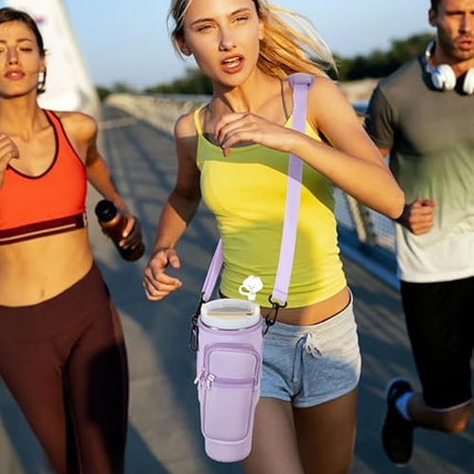 Funda para Termo Stanley, Protector para Botella de Agua Stanley de 40oz, con Cierre y Bolsa Externa