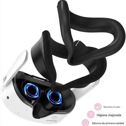 Kit Protector para Meta Quest 3S Cubierta de Lentes y Controladores Grip Antideslizante