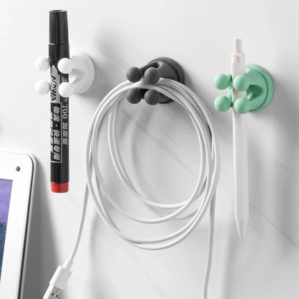 Soporte de Silicona para Cepillo de Dientes Gancho Adhesivo Impermeable Multifuncional