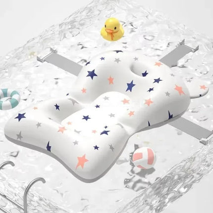 Asiento de Baño Flotante para Bebé con Soporte Ergonómico Bañera Recién Nacidos