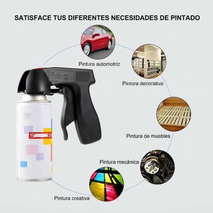Aplicador Pistola Gatillo Pintura En Lata Aerosol Automotriz