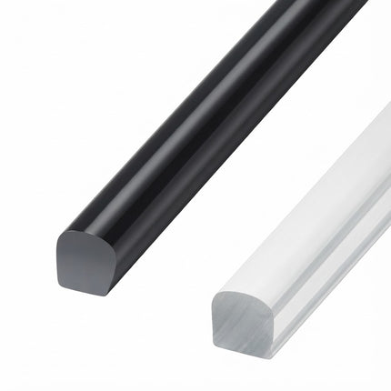 Sello Adhesivo Para Vidrio Negro/Transparente 10x10mm BP10