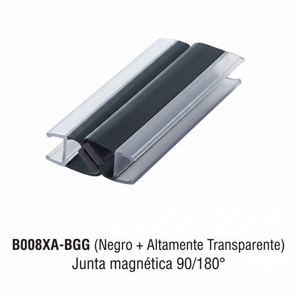 Sello De Clip Corto 90°/180° Para Vidrio Negro B008XA BGG