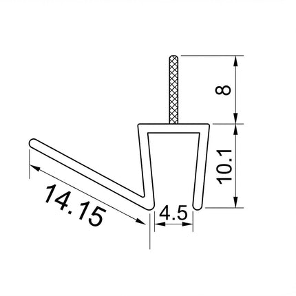 Sello Transparente Angular 6mm B011BY