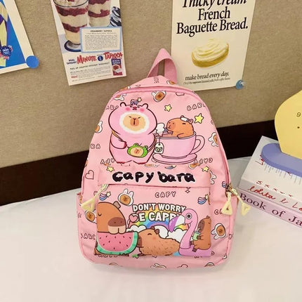 Mochila Capibara Escolares Infantiles Niña, Regalo Para Niña, Capybara Bolso Para Preescolar