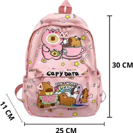 Mochila Capibara Escolares Infantiles Niña, Regalo Para Niña, Capybara Bolso Para Preescolar