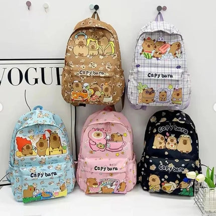 Mochila Capibara Escolares Infantiles Niña, Regalo Para Niña, Capybara Bolso Para Preescolar