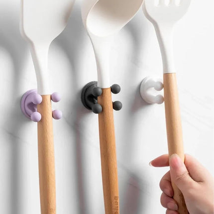Soporte de Silicona para Cepillo de Dientes Gancho Adhesivo Impermeable Multifuncional