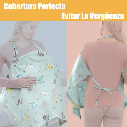 Manta de Lactancia para Bebé Cubierta para Amamantar Discreta para Mamá
