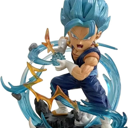 Figura Mini Vegito Vegetto Guerrero Coleccionable para Escritorio, Vitrina o Espacio Gamer