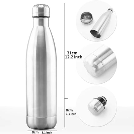 Botella Agua Bote Contenedor Líquidos Conservación De Bebidas Frías Caliente Ciclismo Correr Deportes Aire Libre Viajes con Compartimento Secreto Oculto Llaves Dinero Joyas Pastillas