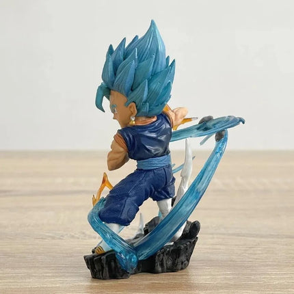 Figura Mini Vegito Vegetto Guerrero Coleccionable para Escritorio, Vitrina o Espacio Gamer