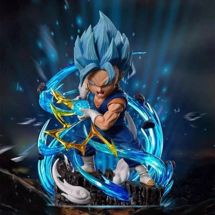Figura Mini Vegito Vegetto Guerrero Coleccionable para Escritorio, Vitrina o Espacio Gamer