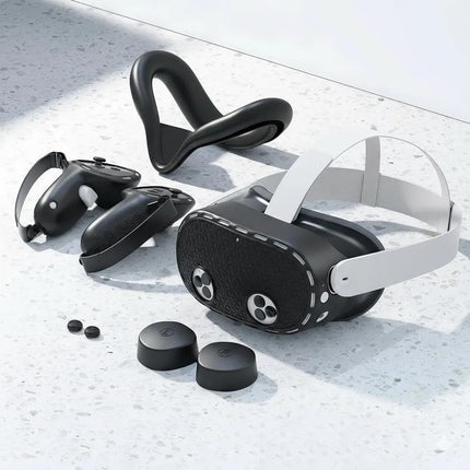 Kit Protector para Meta Quest 3S Cubierta de Lentes y Controladores Grip Antideslizante