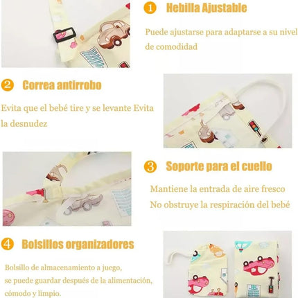 Manta de Lactancia para Bebé Cubierta para Amamantar Discreta para Mamá