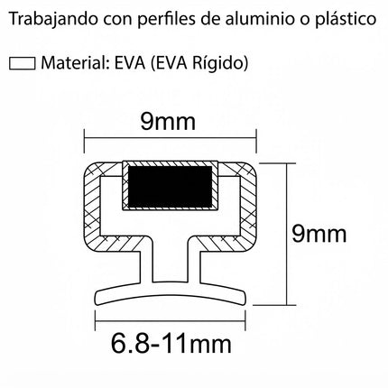 Sello Magnético 6.8 11mm 7x9A 8x9A 9x9A 11x10