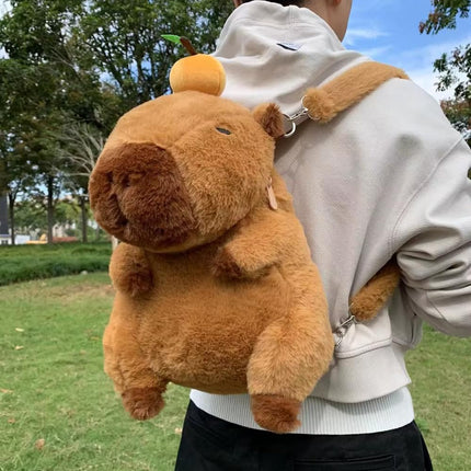 Mochila Capibara Cute kawaii escolar bolso de kapibara Peluche con correa