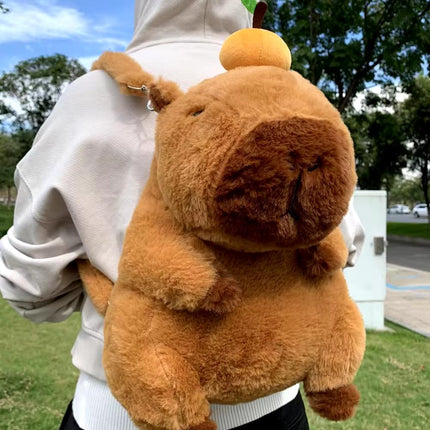 Mochila Capibara Cute kawaii escolar bolso de kapibara Peluche con correa