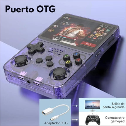 Consola De Videojuegos R36s Retro Portátil Sistema Linux Juegos Clasicos