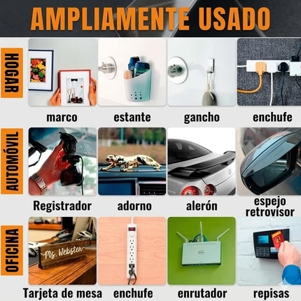 60 Cintas Adhesivas de Doble Cara Nano Tape Tiras Transparentes Gel Acrílico