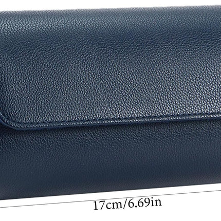 Estuche case rollo porta relojes rigido De Viaje Elegante vintage De cuero piel PU para 2 reloj