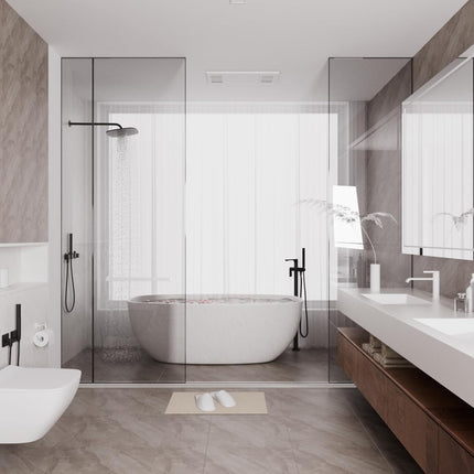 1m Tira Ducha Burlete Adhesivo Silicona Barrera Agua Baño