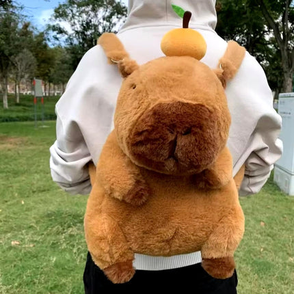 Mochila Capibara Cute kawaii escolar bolso de kapibara Peluche con correa