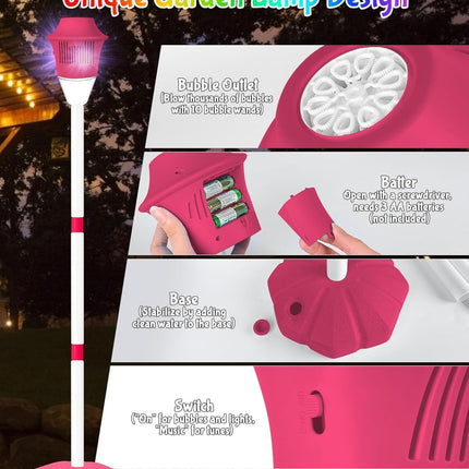 Máquina De Burbujas Automática con Luz LED y Música para Niños, Bebés, Fiestas Infantiles