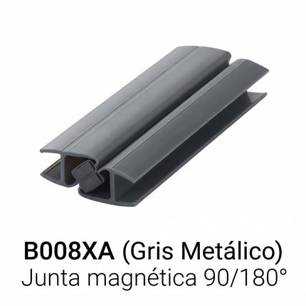 Sello De Clip Corto Para Vidrio 90°/180° Gris B008XA
