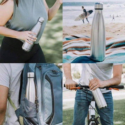 Botella Agua Bote Contenedor Líquidos Conservación De Bebidas Frías Caliente Ciclismo Correr Deportes Aire Libre Viajes con Compartimento Secreto Oculto Llaves Dinero Joyas Pastillas