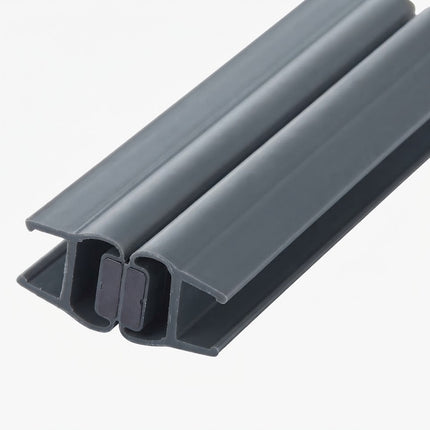 Sello De Clip Corto 180° Para Vidrio Gris B008XB