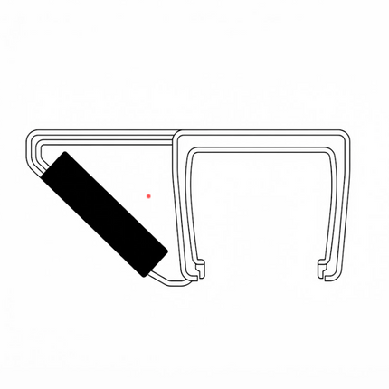 Sello Magnético 90° Vidrio 8 10mm B008XF