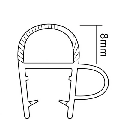 Sello De Pvc 12mm B007D