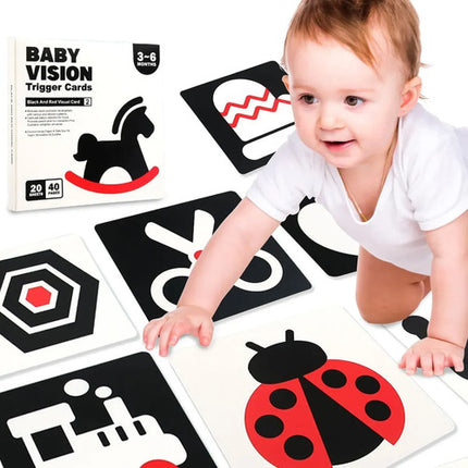 Tarjetas De Estimulación Visual Montessori Bebés 0-26 Meses